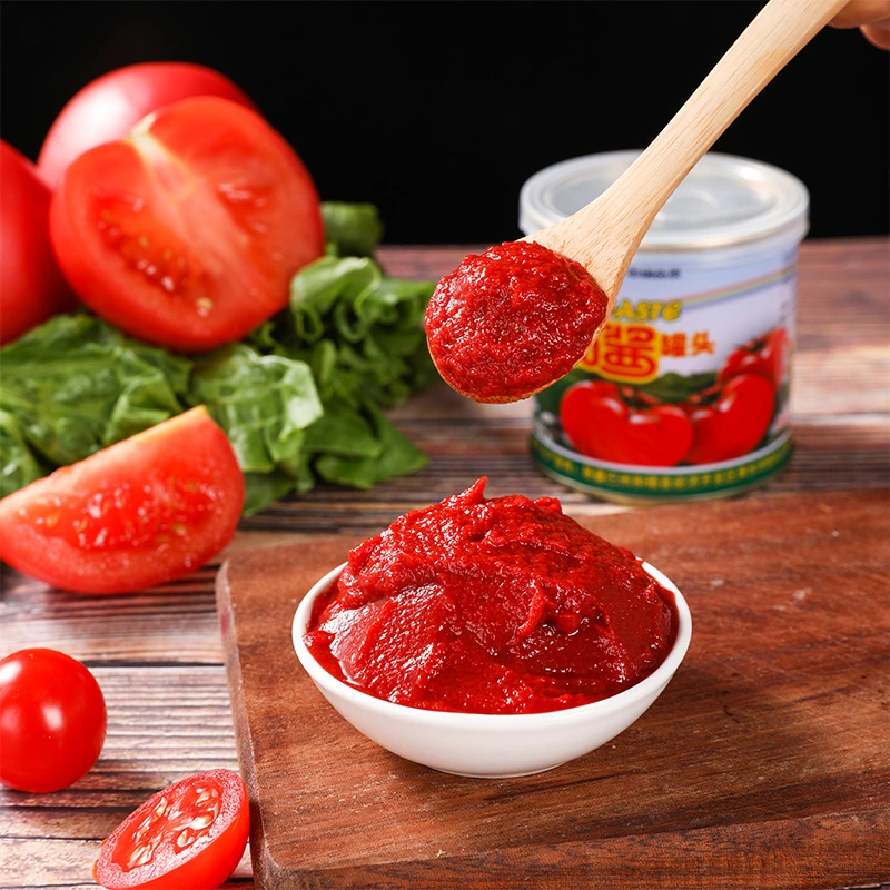 Chinese Tomato Paste Wholesale/Supplier 70g 210g 400g 800g Canned Food From Icrc Supplier with ISO Certificate Tomato Paste