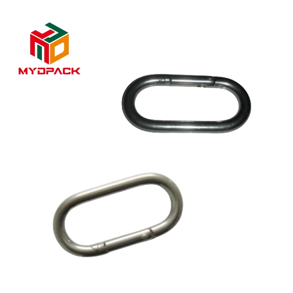 Quick Connect Loop Outdoor Mountaineering Buckle Runway Shaped Safety Buckle Iron Chain Connection Buckle