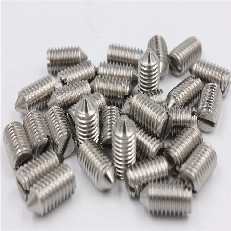 GB73 Slotted Set Screw Grub Screw 304 316 Stainless Steel