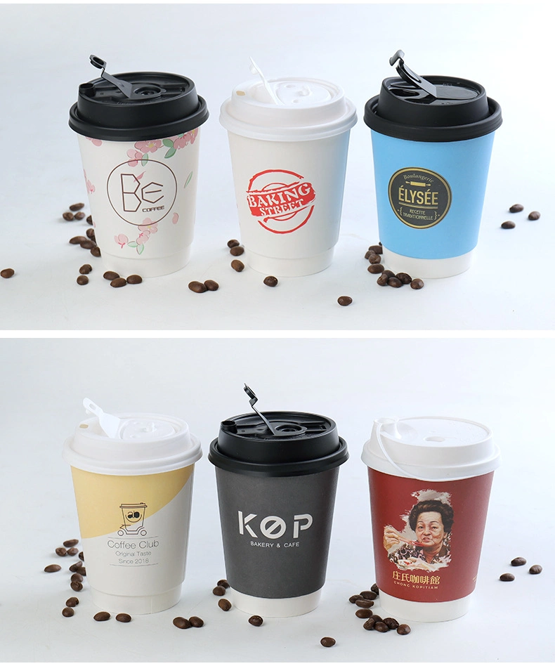 Customized Cola Kaltgetränk Tasse Einweg-Kaffee-Tasse 16oz Single Schichtpapier-Becher