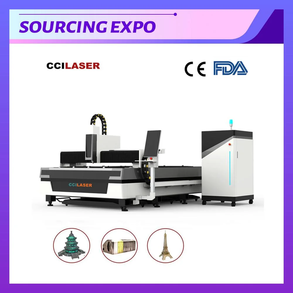 Shandong CCI Beste Laser-Ausrüstung hohe Präzision Geschwindigkeit CNC-Metall Faserlaser Schneidemaschine Preis Laserschneider 2kw 3kw für Eisen Carbon Edelstahl Aluminium