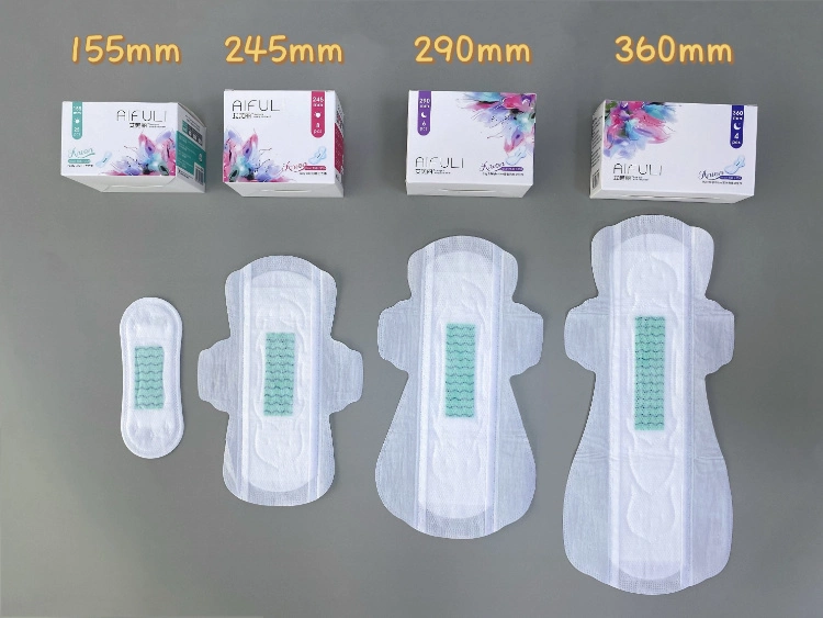 Super absorción Ultra Thin Sanitary Pads desechable Anion Sanitary Napkin