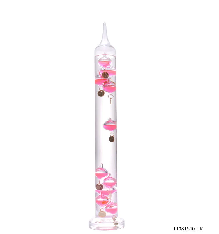 Galileo Thermometer Unique Educational Tool Floating Glass Balls Ornaments Column