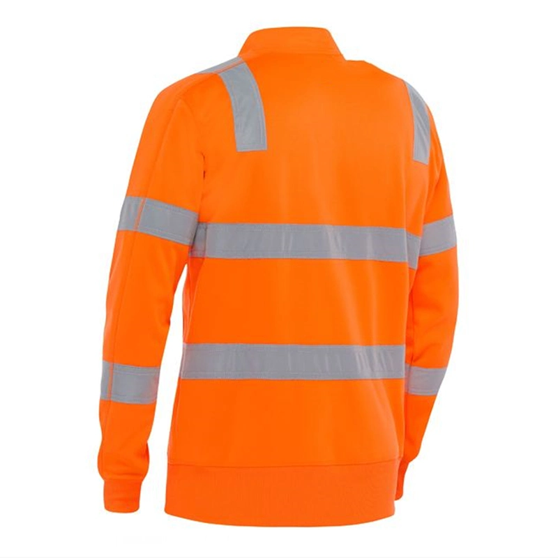 Safety Mining Thick Fleece 1/4 Zipper Pullover Sweatshirt with Reflective Tape