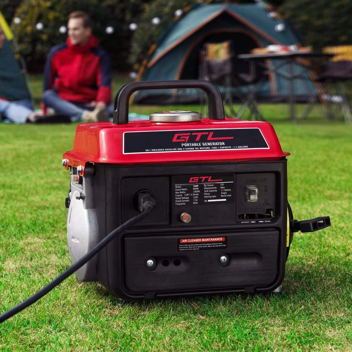 Portable Generator 500W Small Outdoor Gasoline Powered Generator for Backup Home Use&Camping (FG950-A)