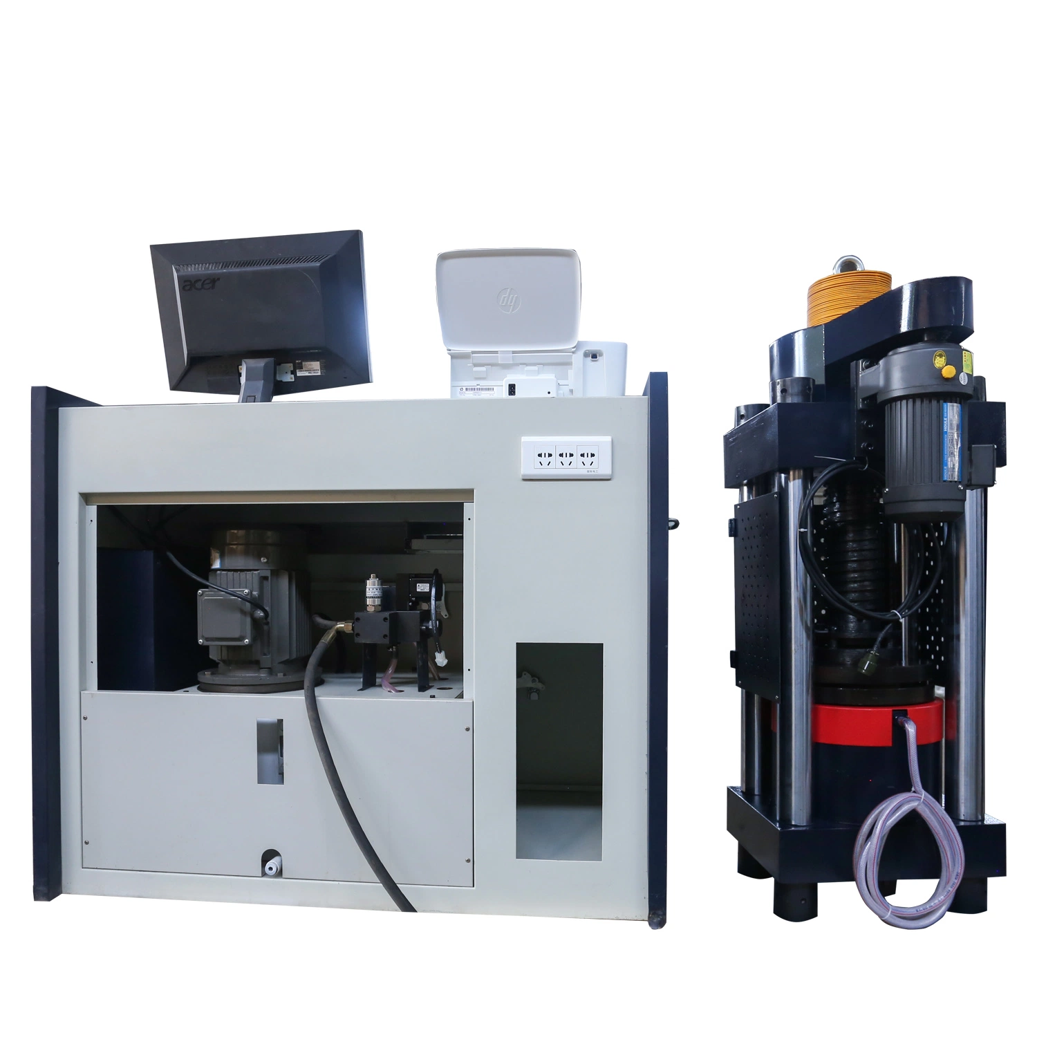 Customizable Computer-Controlled Compressive Strength Testing Machine for Building Materials