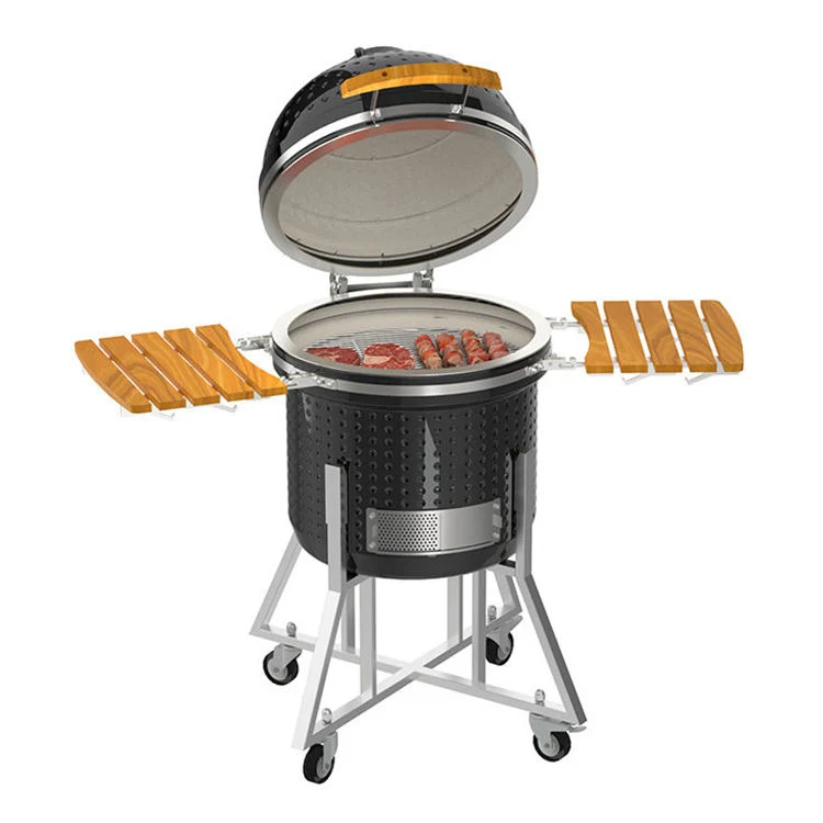 Heavy Duty Ceramic Barbecue Grill Big Green Egg Style BBQ Kamado Charcoal Grill