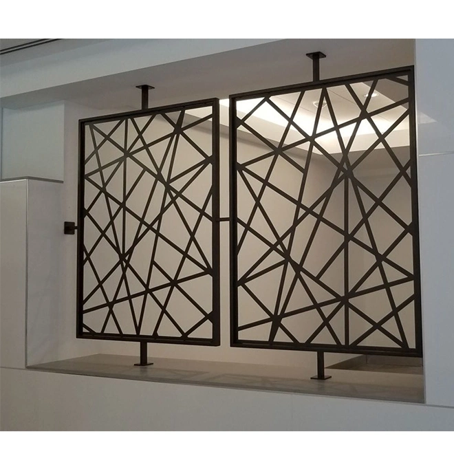 Prima Privacidad decorativos personalizados metálica de acero inoxidable con corte láser divisor de habitaciones / Pantalla de metal