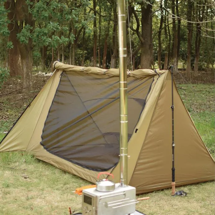 Ultra-Lightweight Two-Person Portable tenda a malha de dossel à prova de vento e chuva tenda de sobrevivência