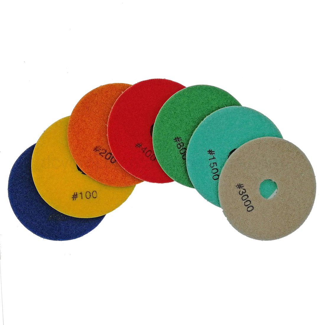 4 Inch 100 mm Grinding Wheel Diamond Flexible Wet Polishing Pad for Granite Marble Surface Polishing