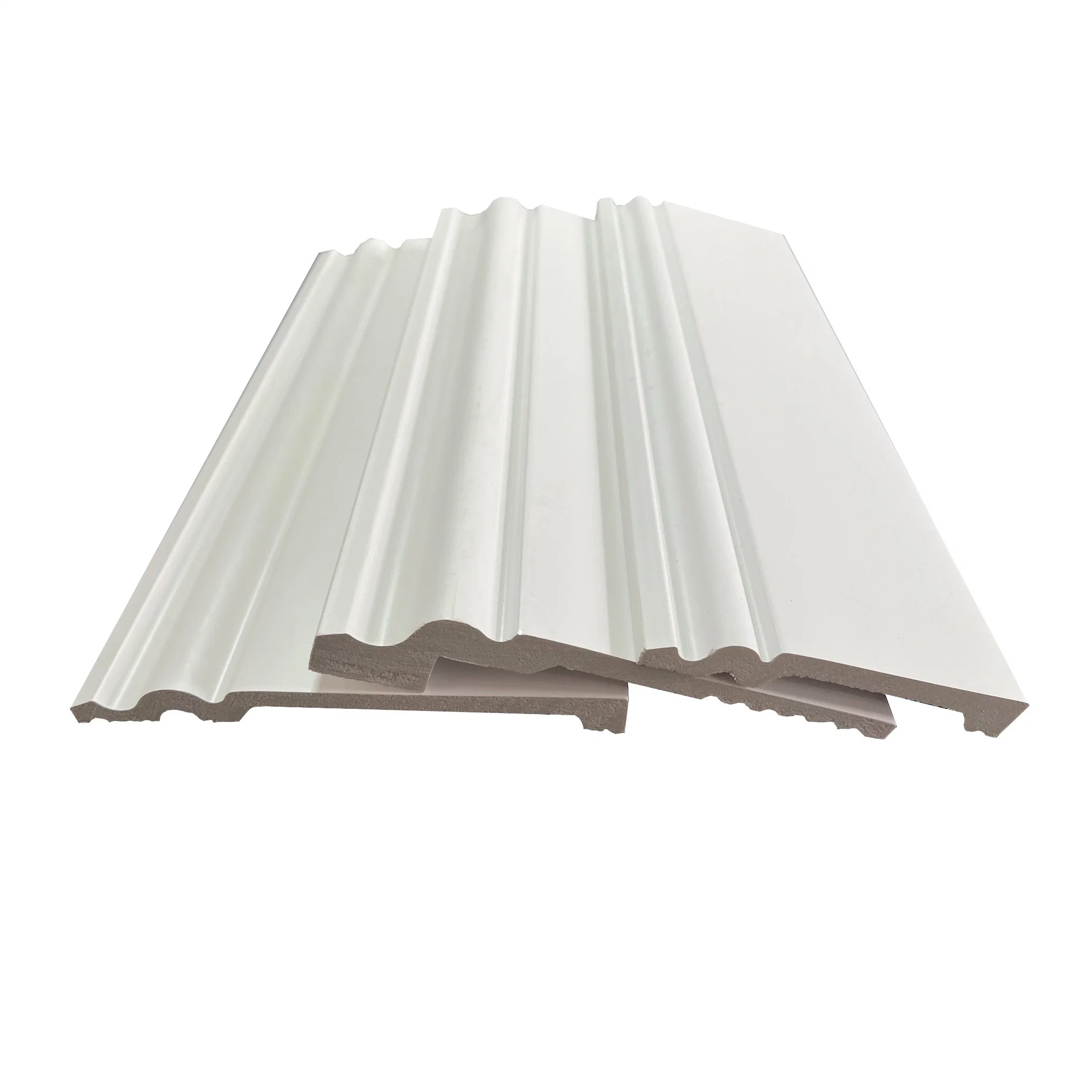 OEM Manufacture Sell Free Design 60mm 80mm 140mm Waterproof Decorative Polystyrene Baseboard White Plastic PS Skirting Board White PS Moulding Skirting