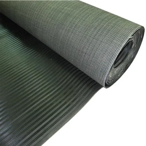 High quality/High cost performance Fine Ribbed Industrial Rubber Floor Mat with Low Price