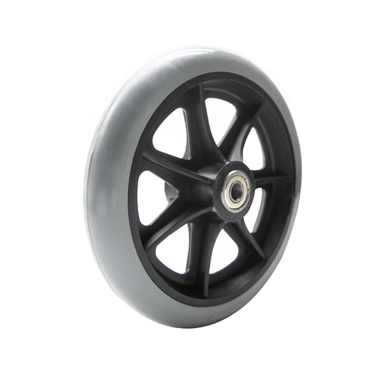 Jq Caster 150mm Wheelchair Front Solid Plastic TPR Wheel Manufacturer