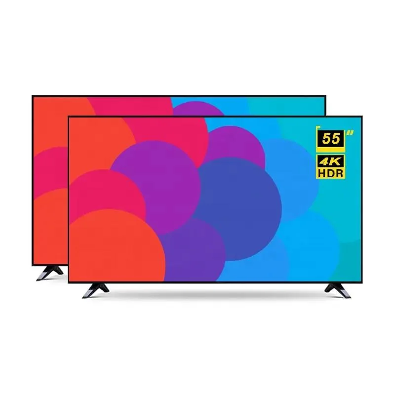 Prix bas Téléviseur intelligent 55 pouces 4K HD FHD UHD Android 24 32 40 43 50 65 pouces LCD LED Télévision Normale.