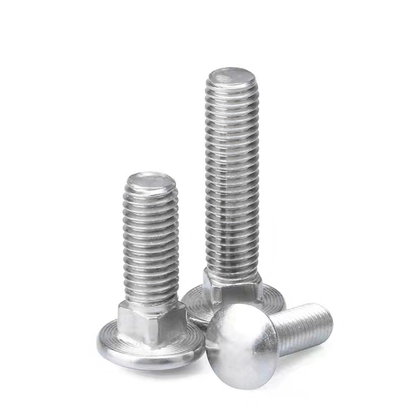 8.8 / 10.9 /12.9 Grade Carbon Steel Blue White Zinc Plated DIN 603 Carriage Bolt