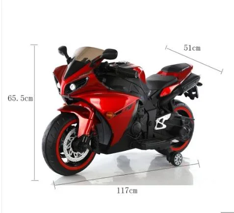 Two Wheeled Kids Electric Motorcycle Toy Car with Auxiliary Wheels