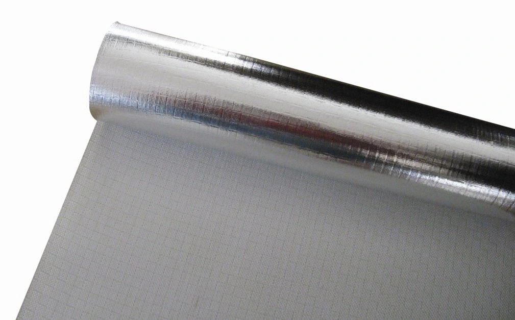 Aluminum Foil Building Woven Fabric Reflective Foil Thermal Insulation Fiberglass Cloth