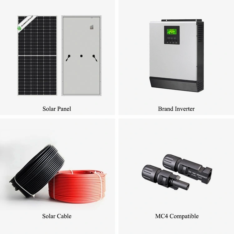 5kW off Grid Solar Power System Montage Custom Technology Großhandel Kompletter Satz Solarenergiehersteller komplette Beste Preisliste für Heimnutzung