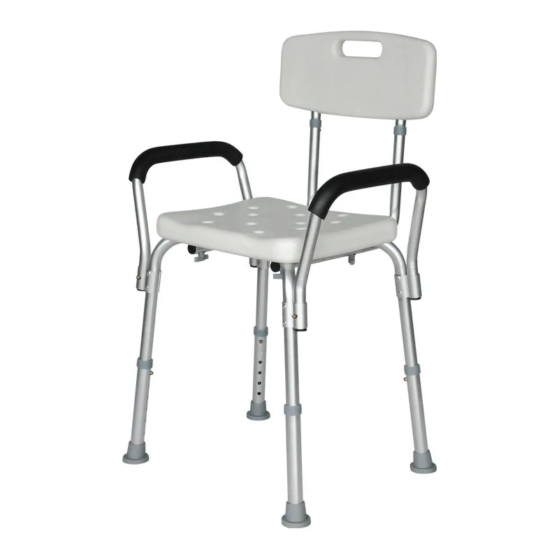 High quality/High cost performance  Lightweight Aluminum Height Adjustable Disable Bath Shower Chairs with Backrest