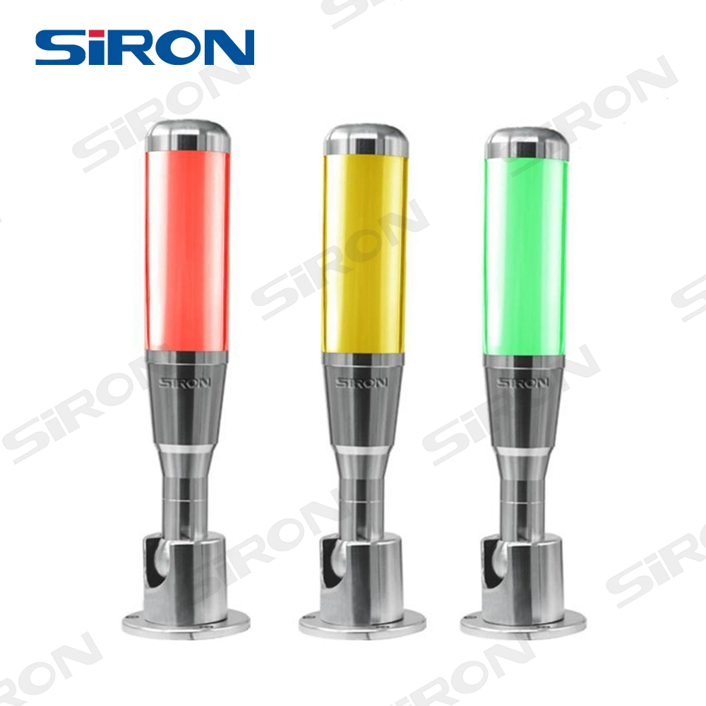 Siron D021 Metal LED Metal Tower Signal Light Warning Lamp with Buzzer