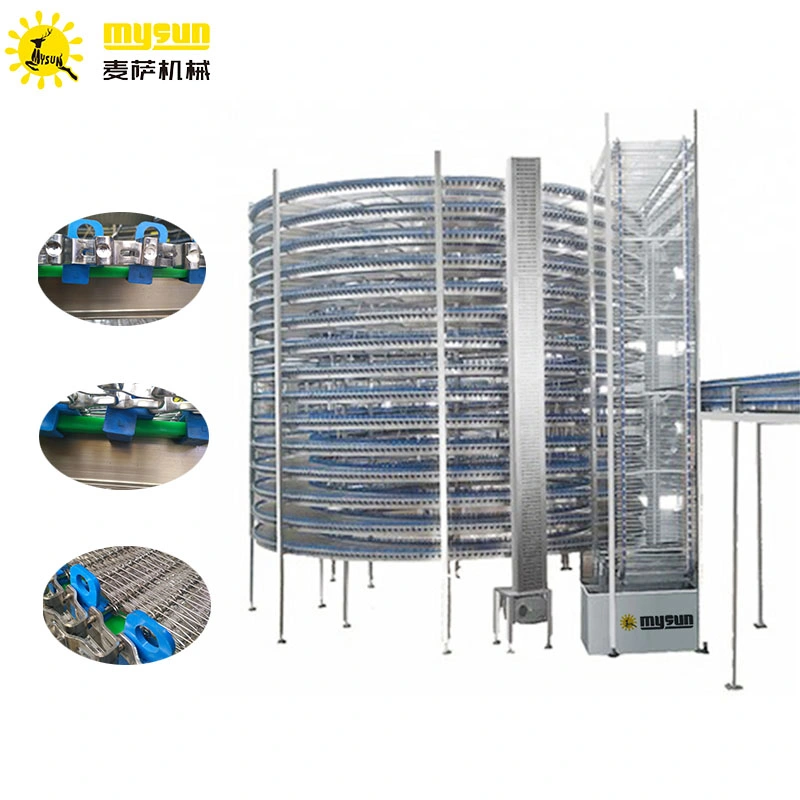 Bakery Factory Popular Food Processing Cooling Tower/Spiral Freezer Tower