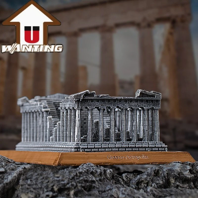 Retro-Heimdekoration Athen Akropolis Berühmtes Gebäude Souvenir Büro Geschenk Tischdekor