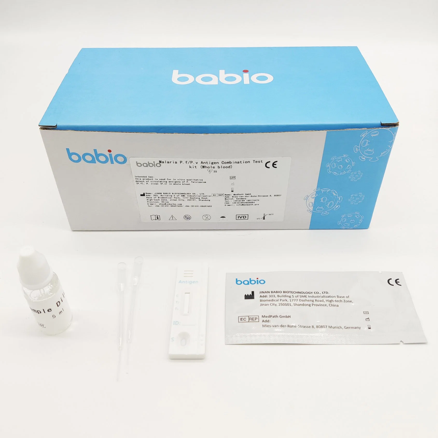 Malaria PF/PV Antigen Rapid Test Cassette Malaria PF Whold Blood Rapid Test Kits Suppliers