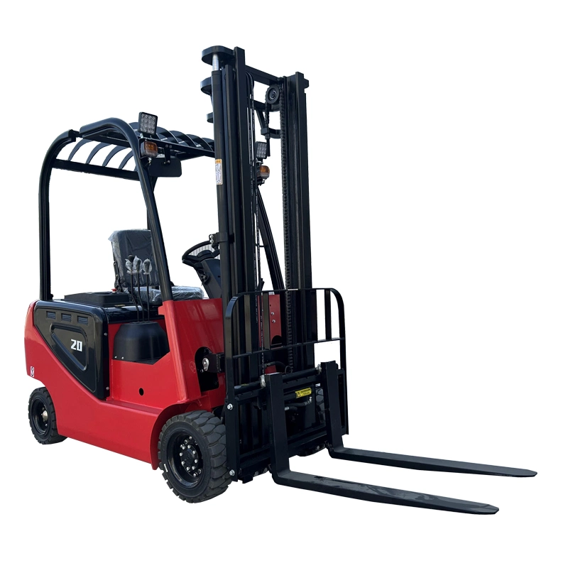 2.0 Ton Electric 4 Four-Wheel Battery High Efficiency Electric Forklift Truck