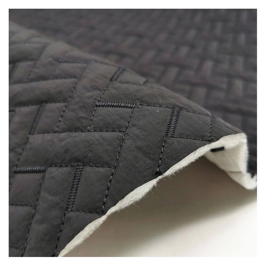 Winter Fabric 360t Nylon Thermal Waterproof Quilted Fabric for Jacket/Coat/Bag