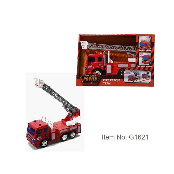 Comercio al por mayor inercia inercia Toy Car, vehículo de rescate Rojo 1: 18