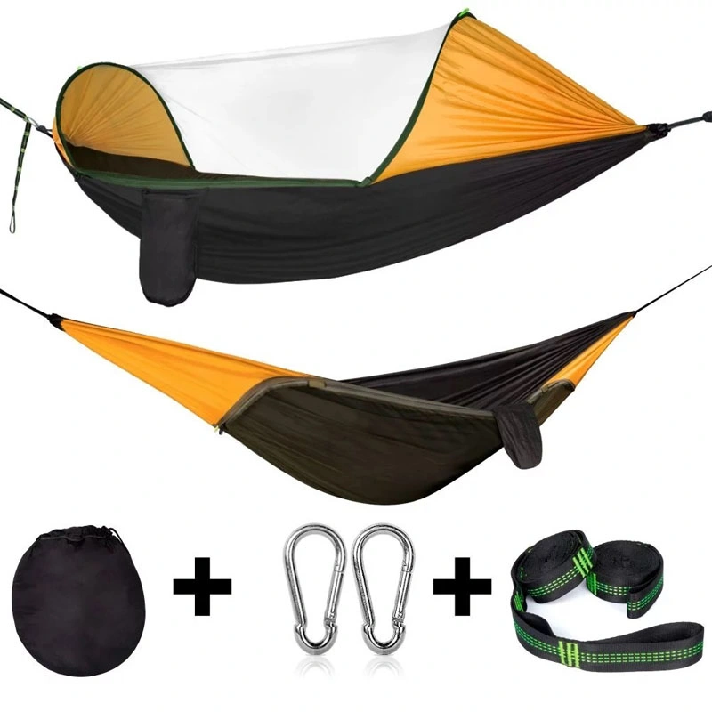 Pop-up Automatic Camping Hammock Swing Bed with Bug Mosquito Net