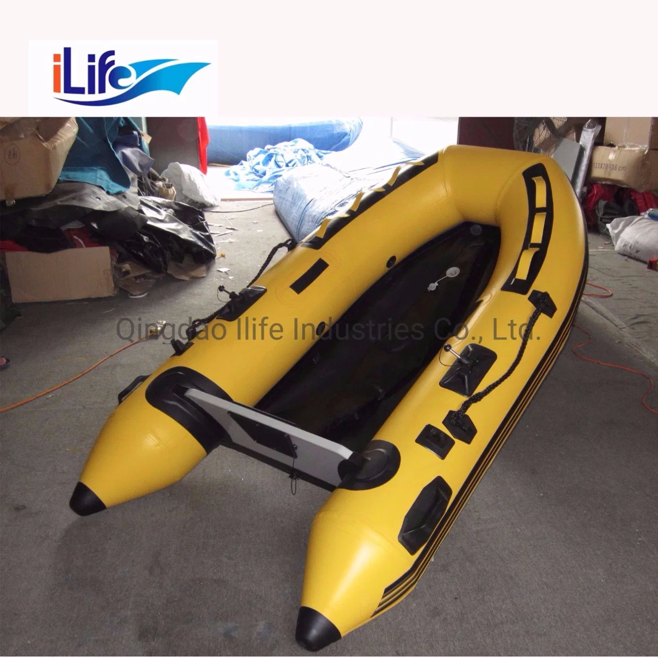 Ilife 2.3m Custormized PVC/Hypalon Inflatable Rescue Fishing Rubber Boat with Aluminum/Drop Stitch Air/Plywood Floor with Ce