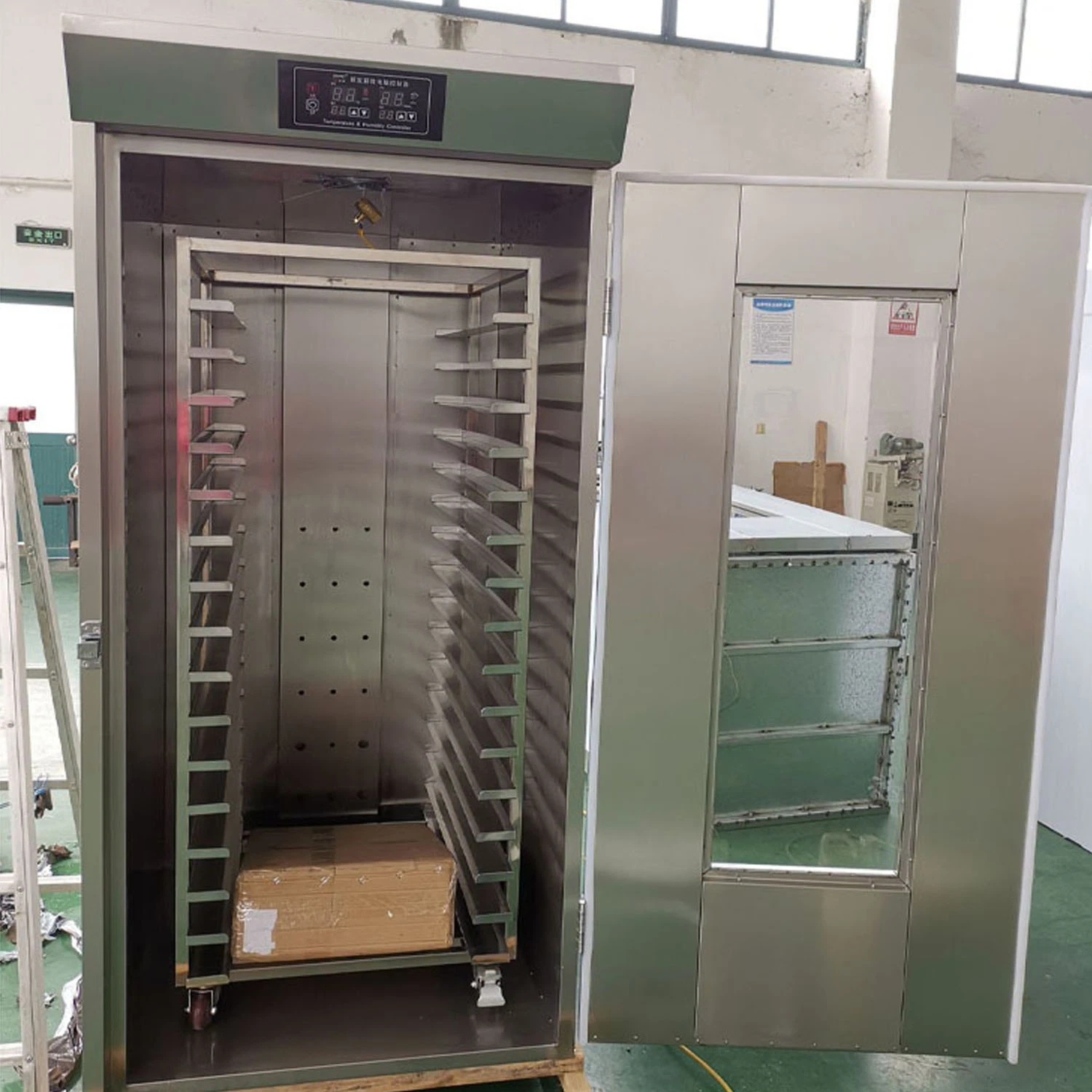 Professional Commercial Bakery Equipment 32/64/128/256 Trays Dough Bread Bun Retarder Proofer Fermentation Cabinet Room with Roll in Cart Trolley