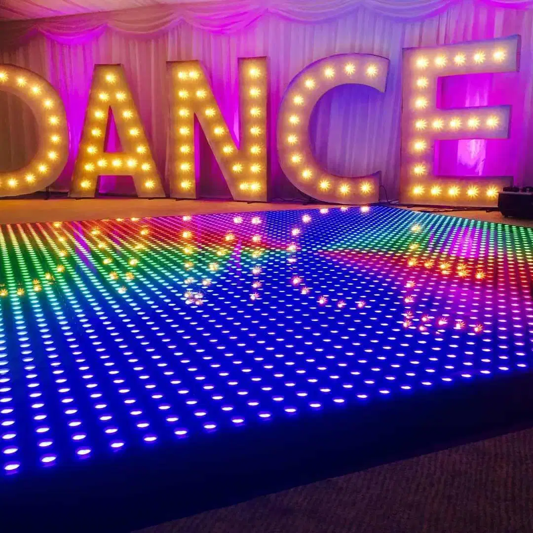 Super Fast Installed Stage Lighting Wireless Magnet LED Dance Floor