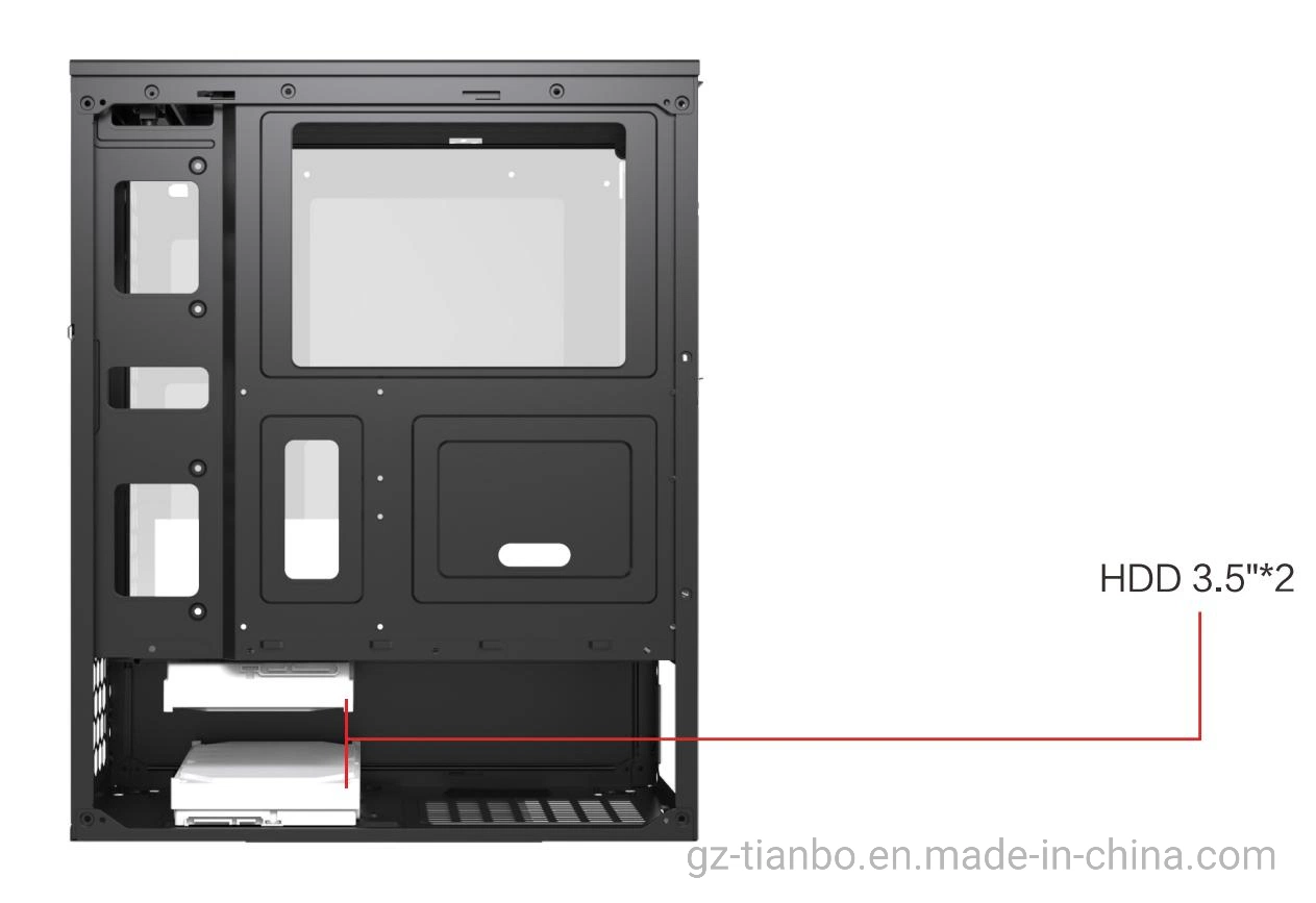 Os fãs de RGB Jogos Venda quente jogos ATX caso as peças de computador PC do computador caso com grande de vidro temperado projetar G50 Modelo