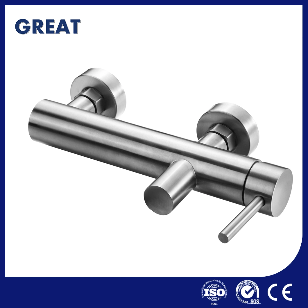 Great Thermostatic Mixer Shower Faucet Factory Surface Mounted Shower Faucet GLS4905s49 Brushed Single Lever Shower Faucet China Brushed Gold Shower Faucet