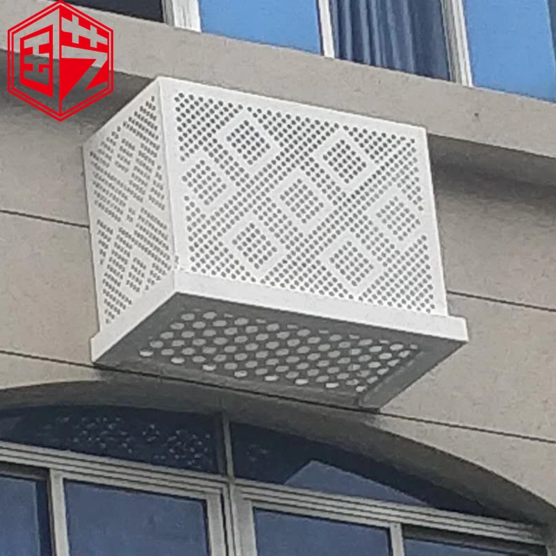 PVDF decorar cubierta de ventilación de aire acondicionado CNC de aluminio Talla de la placa de revestimientos de fachada