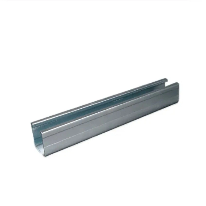 Galvabond Unistrut Système de soutien de sismique de métal C Profil en acier de roulement C Canal Pregalvanized acier Fer le coursier de support de béquille