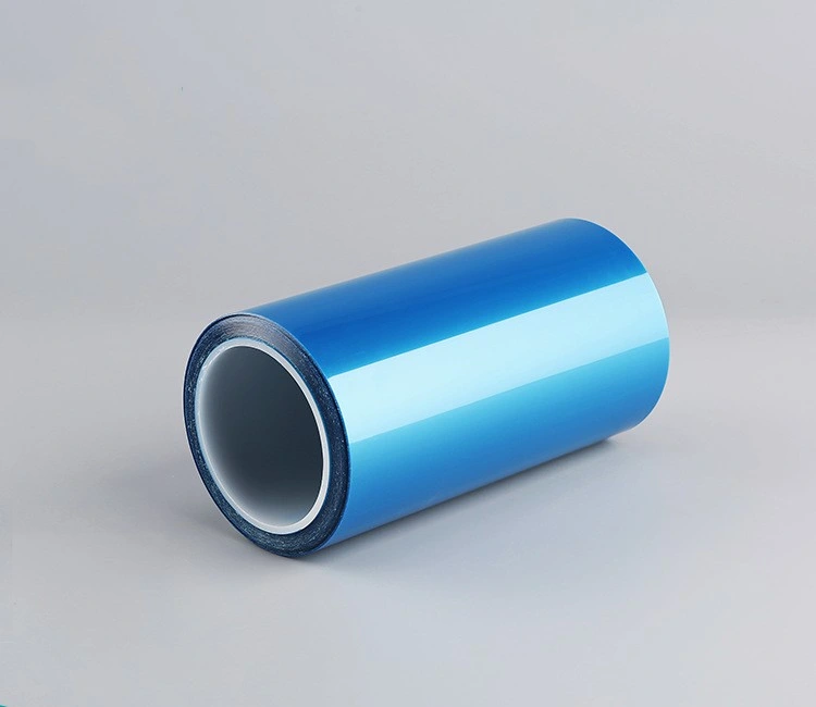 75um Dual-Silicon para impresión de troquelado proceso de perforación Blue Pet Película de lanzamiento
