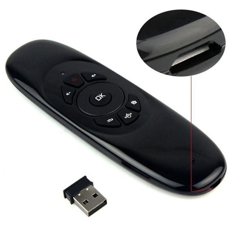 C120 2.4G Mini Wireless Universal Remote Control with Air Mouse Wireless Keyboard