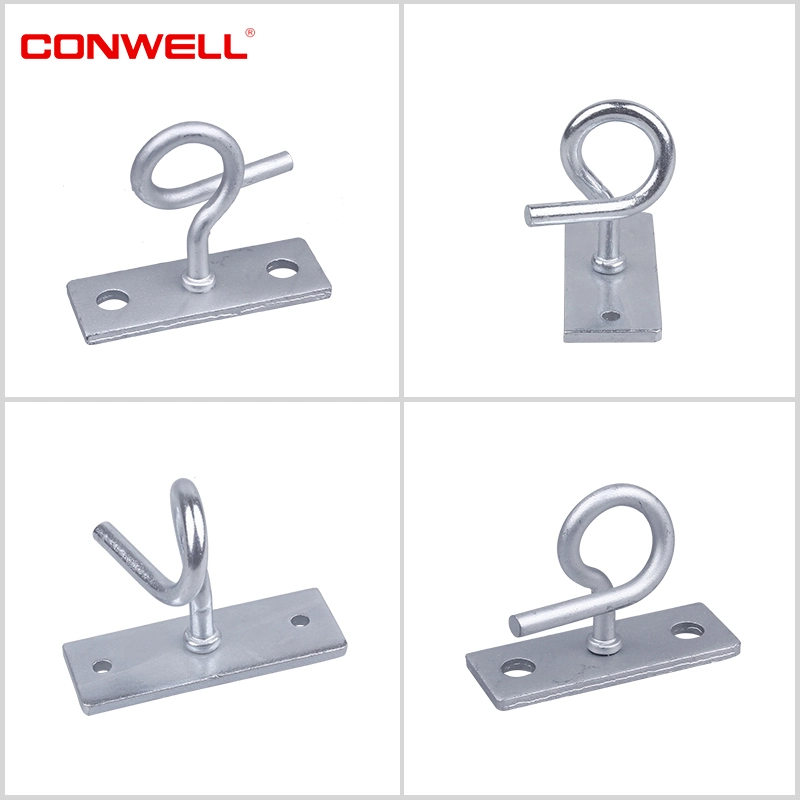 FTTH Galvanized Steel C Type Overhead Cable Bracket