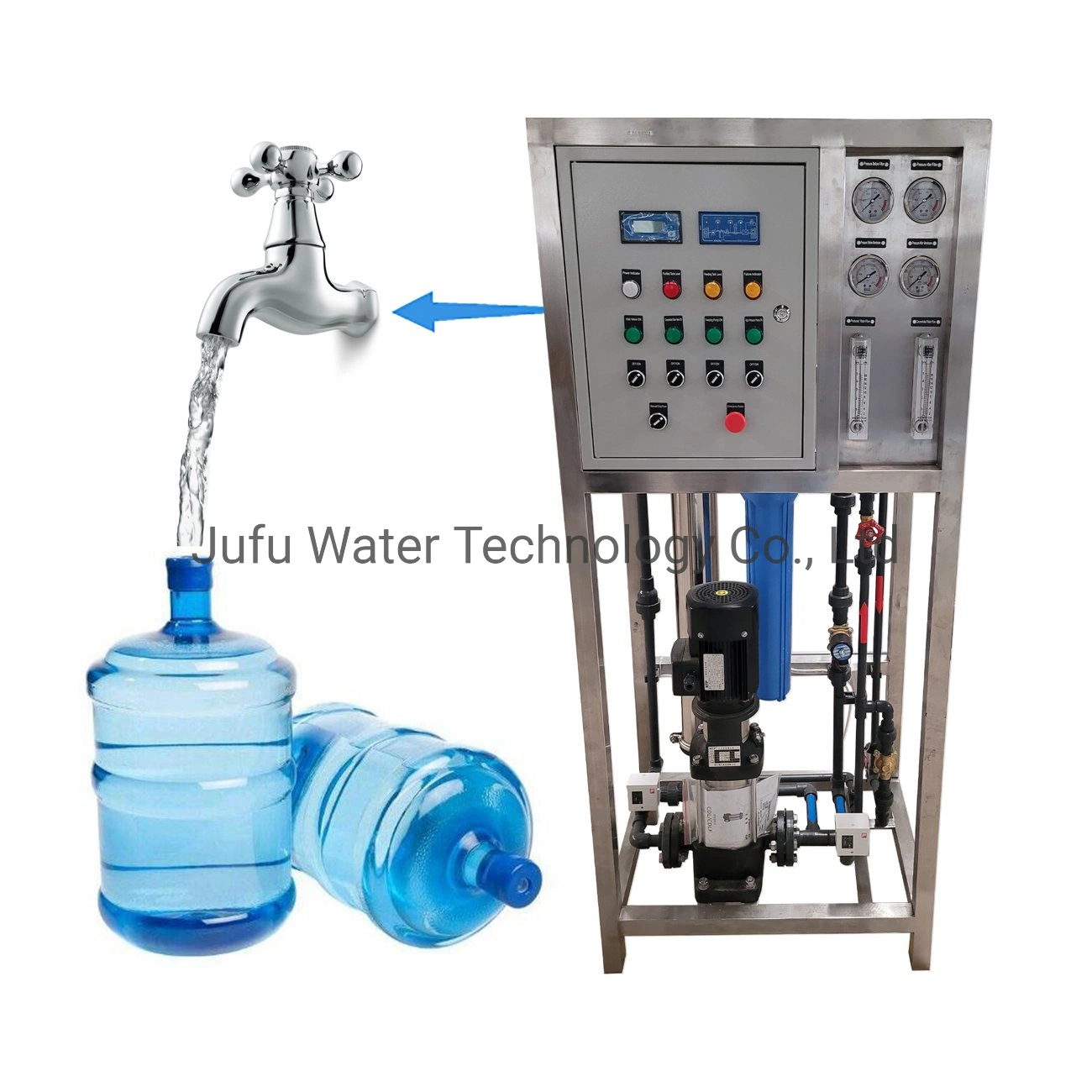 250lph RO Water Treatment Equipment Water Purification System Reverse Osmosis Water Filter Drinking Water Filter Purifier Small