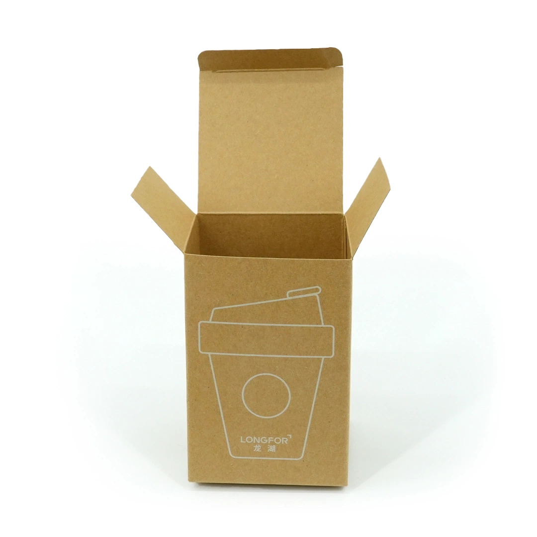 Caixa de embalagem de copo de Chá de café Kraft de luxo ondulado personalizada Logo Embalagem de presente de saco de chá pequeno