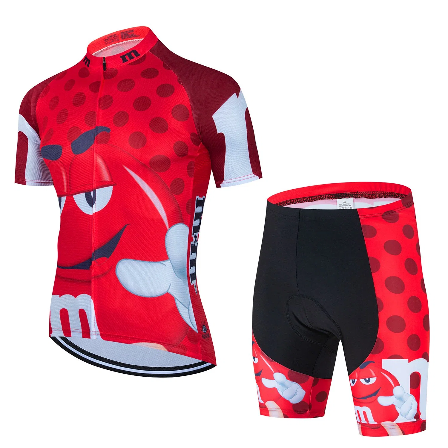 Vente chaude Maillot de vélo de course confortable, respirant et ajusté avec un motif de dessin animé.