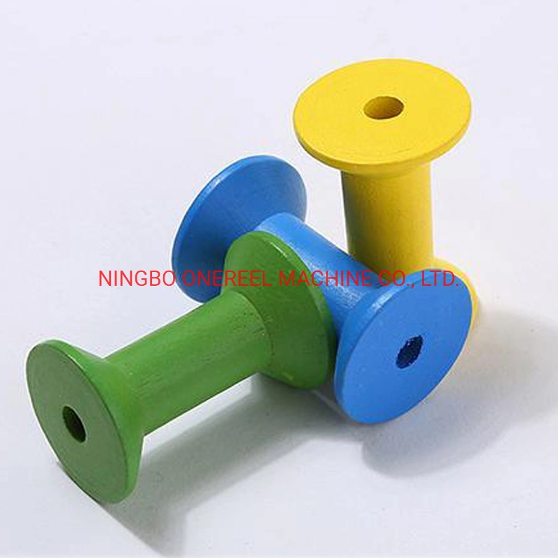 Wooden Beads DIY Empty Wooden Bobbin Spools for Thread Wire