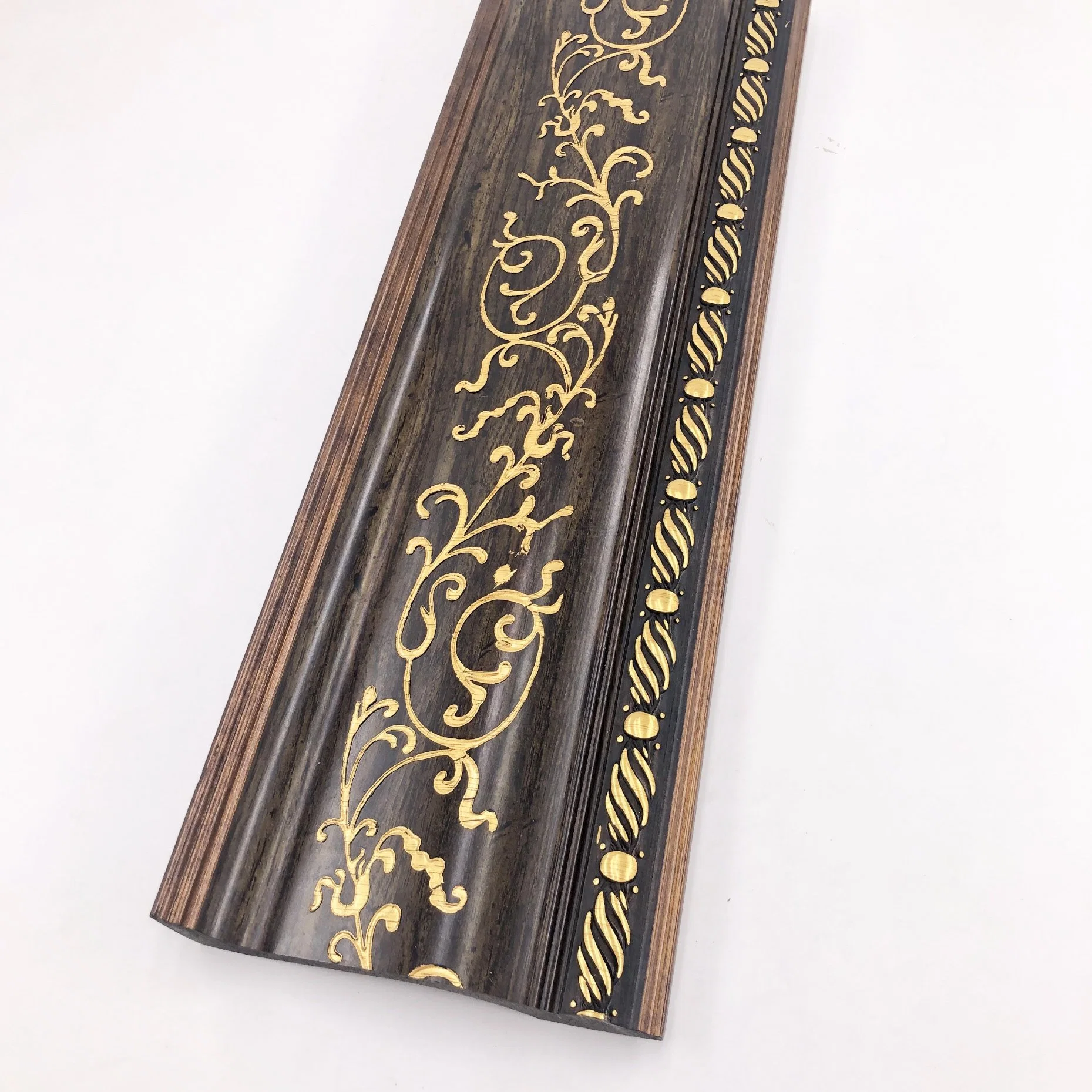 160mm Wide Antique Popular Embossed Large Size Design Ceiling Cornice Moulding Baseboard Sticks Lines Wood Grain