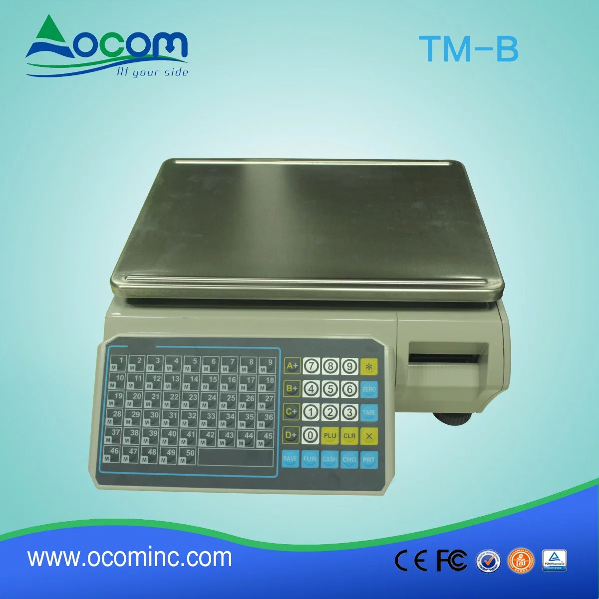 TM-B Cheap 30kg Barcode Label Printing Weighting Scale LAN/RS232 Port