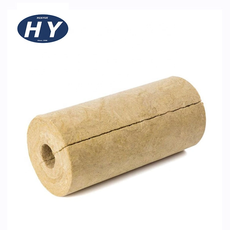 High quality/High cost performance  High Work Temperature Rock Mineral Wool Tube for Industrial Boiler Equipment and Pipelines