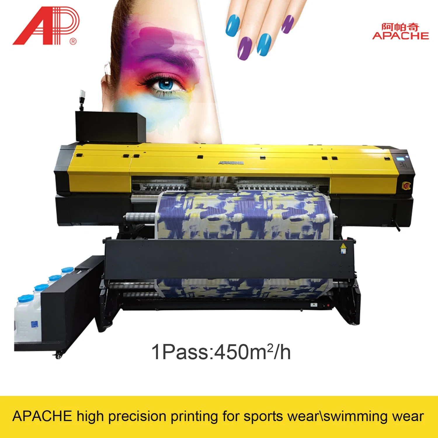 Apache Best Sublimation Printer 12 Heads with Sublimation Printing Ink