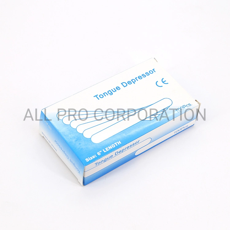 Sterile or Non Sterile Disposable Wooden Tongue Depressor